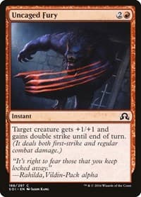 Uncaged Fury - Shadows over Innistrad - Magic: The Gathering card