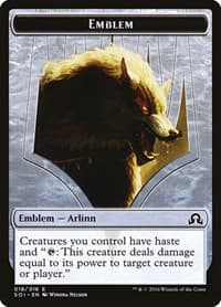 Emblem - Arlinn Kord - Shadows over Innistrad - Magic: The Gathering card