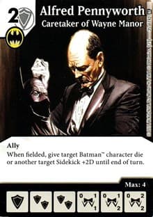 Alfred Pennyworth - Caretaker of Wayne Manor - World's Finest - Dice Masters card