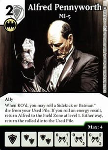 Alfred Pennyworth - MI-5 - World's Finest - Dice Masters card