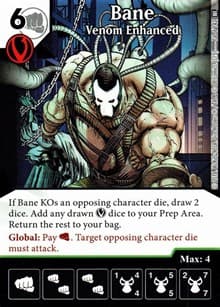 Bane - Venom Enhanced - World's Finest - Dice Masters card