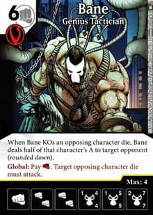 Bane - Genius Tactician - World's Finest - Dice Masters card