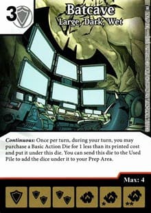 Batcave - Large, Dark, Wet - World's Finest - Dice Masters card
