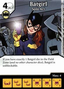 Batgirl - Solo Act - World's Finest - Dice Masters card