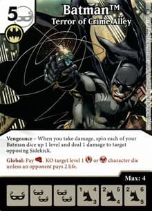 Batman - Terror of Crime Alley - World's Finest - Dice Masters card