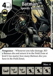 Batman - Speedy Recovery - World's Finest - Dice Masters card