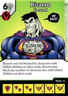 Bizarro - Focus - World's Finest - Dice Masters card