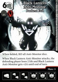 Black Lantern Anti-Monitor - Darkest Evil - World's Finest - Dice Masters card