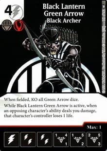 Black Lantern Green Arrow - Black Archer - World's Finest - Dice Masters card