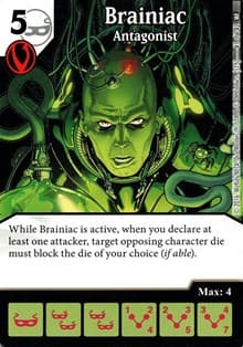 Brainiac - Antagonist - World's Finest - Dice Masters card
