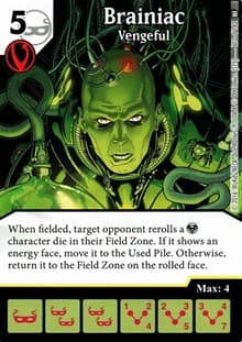 Brainiac - Vengeful - World's Finest - Dice Masters card