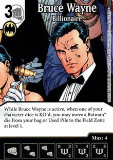 Bruce Wayne - Billionaire - World's Finest - Dice Masters card