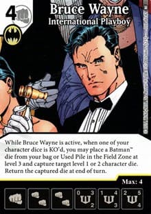 Bruce Wayne - International Playboy - World's Finest - Dice Masters card