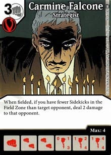 Carmine Falcone - Strategist - World's Finest - Dice Masters card
