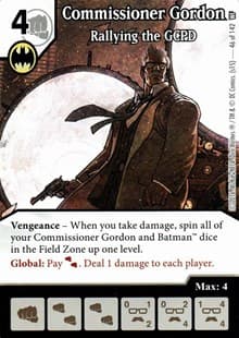 Commissioner Gordon - Rallying the GCPD - World's Finest - Dice Masters card