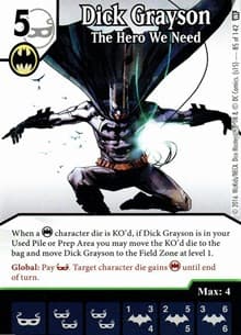 Dick Grayson - The Hero We Need - World's Finest - Dice Masters card