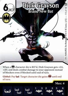 Dick Grayson - Brand New Bat - World's Finest - Dice Masters card