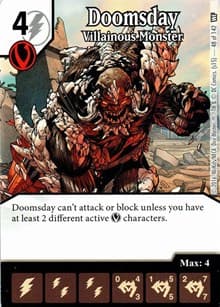 Doomsday - Villainous Monster - World's Finest - Dice Masters card