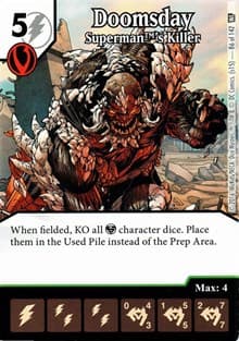 Doomsday - Superman's Killer - World's Finest - Dice Masters card