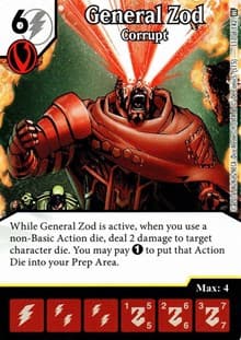 General Zod - Corrupt - World's Finest - Dice Masters card