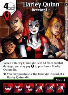 Harley Quinn - Revving Up - World's Finest - Dice Masters card