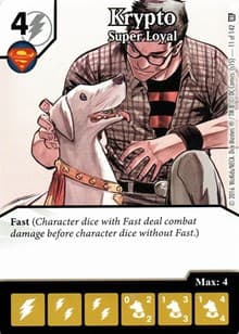 Krypto - Super Loyal - World's Finest - Dice Masters card