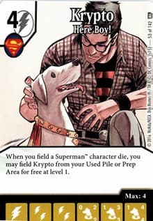 Krypto - Here Boy! - World's Finest - Dice Masters card