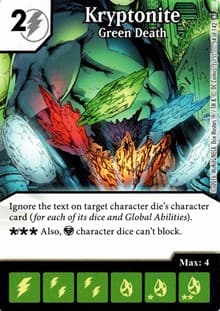 Kryptonite - Green Death - World's Finest - Dice Masters card