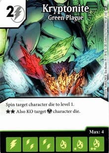 Kryptonite - Green Plague - World's Finest - Dice Masters card