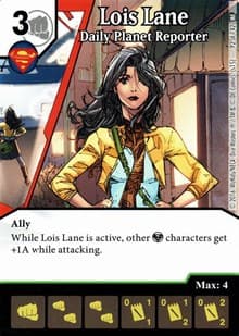 Lois Lane - Daily Planet Reporter - World's Finest - Dice Masters card