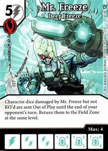Mr. Freeze - Deep Freeze - World's Finest - Dice Masters card
