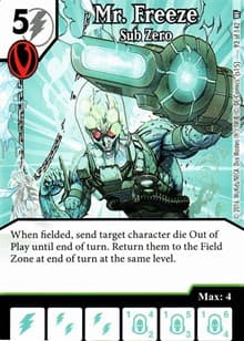 Mr. Freeze - Sub Zero - World's Finest - Dice Masters card