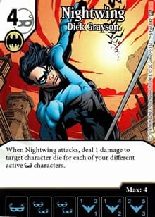 Nightwing - Dick Grayson - World's Finest - Dice Masters card