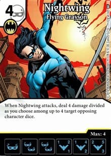 Nightwing - Flying Grayson - World's Finest - Dice Masters card
