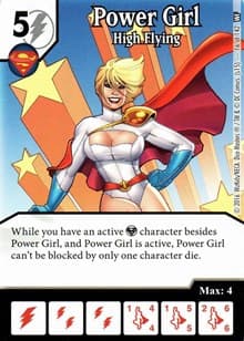 Power Girl - High Flying - World's Finest - Dice Masters card