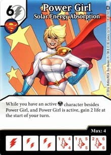 Power Girl - Solar Energy Absorption - World's Finest - Dice Masters card