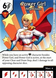 Power Girl - Heat Vision - World's Finest - Dice Masters card