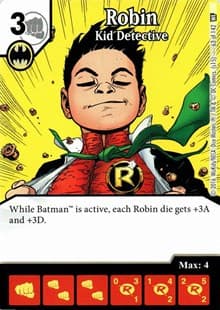 Robin - Kid Detective - World's Finest - Dice Masters card