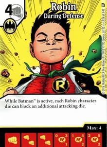 Robin - Daring Defense - World's Finest - Dice Masters card