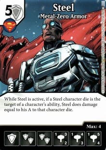Steel - Metal-Zero Armor - World's Finest - Dice Masters card