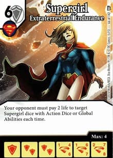 Supergirl - Extraterrestrial Endurance - World's Finest - Dice Masters card
