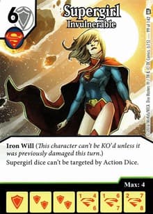 Supergirl - Invulnerable - World's Finest - Dice Masters card