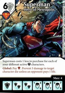 Superman - Hero of Metropolis - World's Finest - Dice Masters card