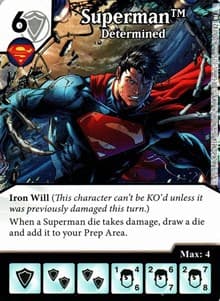 Superman - Determined - World's Finest - Dice Masters card