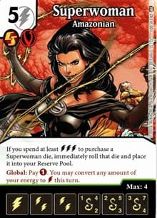 Superwoman - Amazonian - World's Finest - Dice Masters card