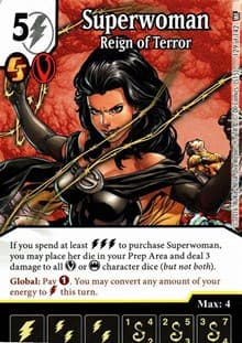 Superwoman - Reign of Terror - World's Finest - Dice Masters card