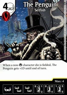 The Penguin - Selfish - World's Finest - Dice Masters card