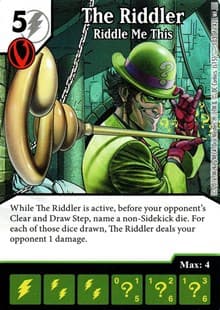 The Riddler - Riddle Me This - World's Finest - Dice Masters card