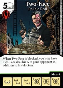 Two-Face - Double Deal - World's Finest - Dice Masters card