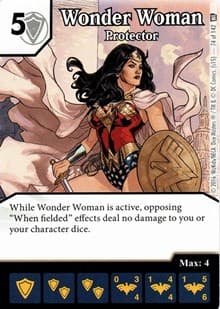 Wonder Woman - Protector - World's Finest - Dice Masters card